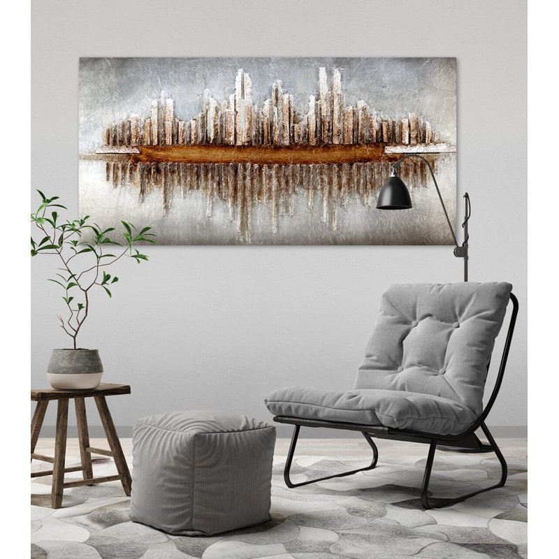 Handmade Traditional Buildings & Architecture Wall Decor on Solid Wood