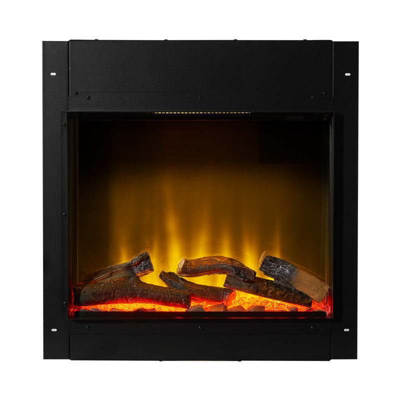 Adela Belfry Heating 61.3cm W Black Electric Fireplace with 6824 BTU