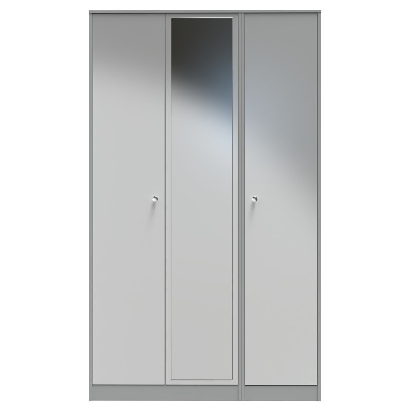 Bhargavi Manufactured Wood Wardrobe, Uniform Grey/Dusk Grey