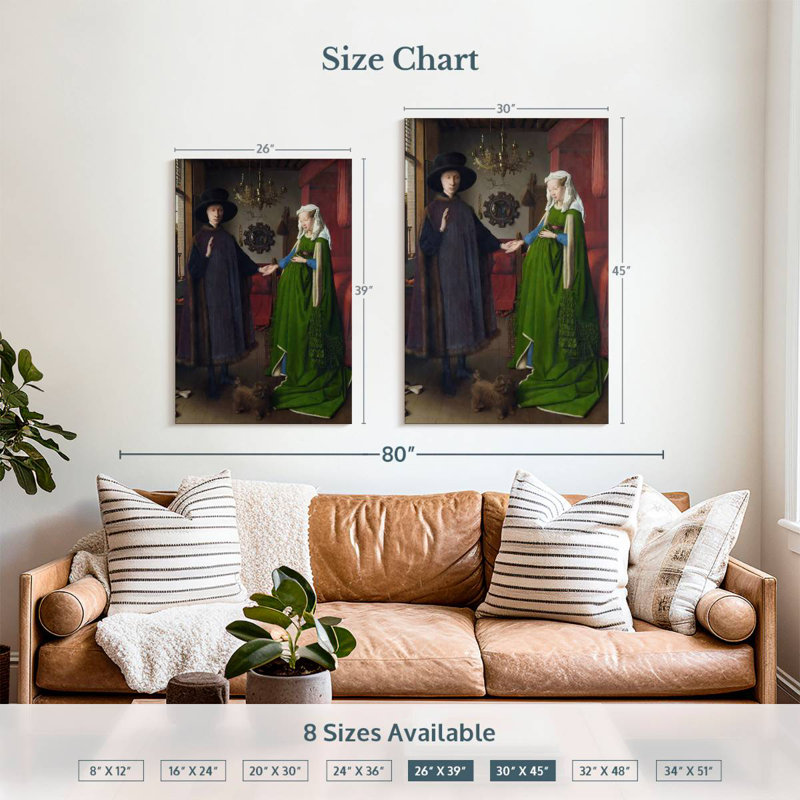 Leisha The Arnolfini Portrait, 39" H x 26" W