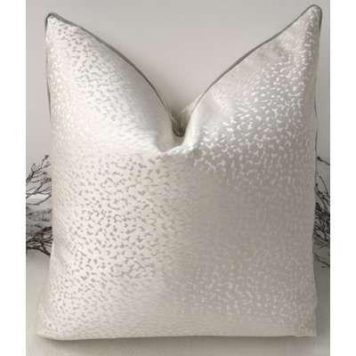 Abstract Cream Square Cushion Cover