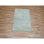 Tapis bleu clair 2 pi x 3 pi de style moderne, noué à la main, laine avec touche de soie, ton sur ton, luxuriant et moelleux, tapis, échantillon, tapis oriental