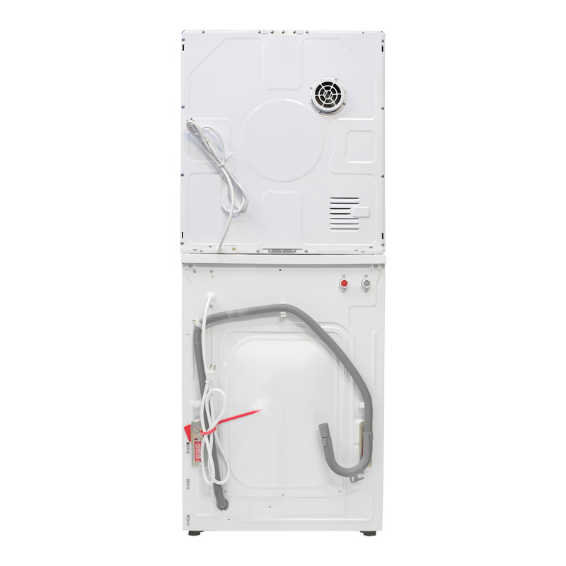 Equator PREMIUM STACKABLE 15 Lbs Washer 1.62cf 110V+Vented DIGI Dryer 3.5cf 110V, White