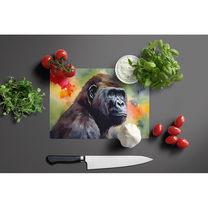 Grande planche à découper en verre Gorilla