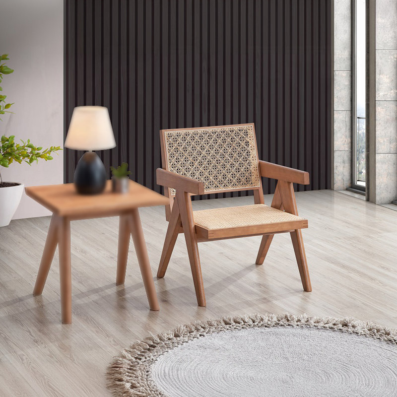 CHAISE D'APPOINT DE 24,4 po, rotin et naturel