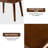 19.7" W Fluted Wooden Nightstand with Single Drawer