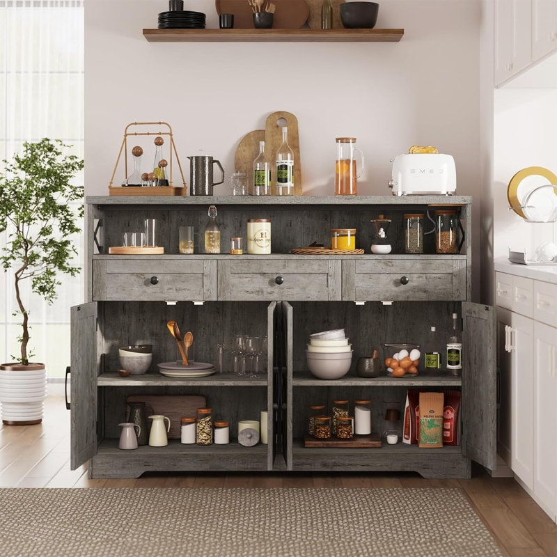 Ashveer 51.2'' Sideboard, Washed Gray