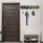 Hand Painted Metal Wall Hook, 24 x 8.9 inches | 100% Metal Construction, Thickness: 0.03 inches | Stylish & Durable Storage Solution for Coats, Hats, and Bags | Perfect for Home Entryway or Office Decor