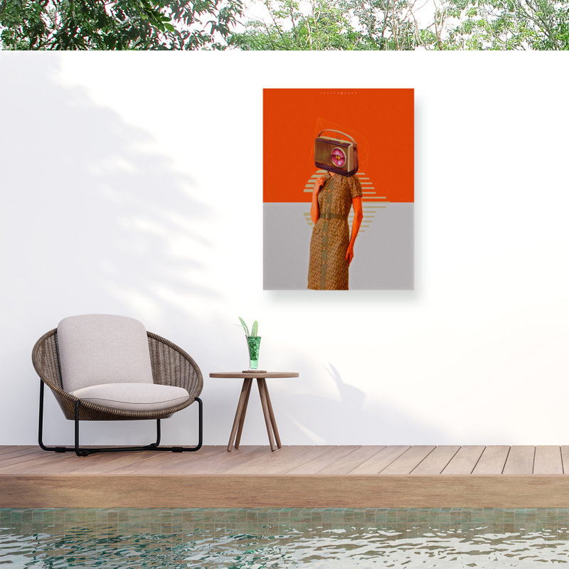 Toile pour l'extérieur «Spacerocket Art 599», H 14 po x l 19 po