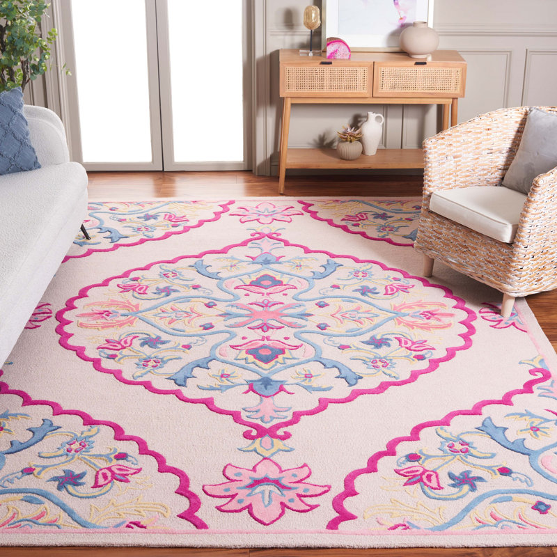 Blokzijl Hand Tufted Wool Oriental Rug, Rectangle 8' x 10'