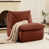 Reddish Brown Linen Blend