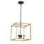 Luminaire suspendu carré 3 lumières lanterne Tarbox-652614839