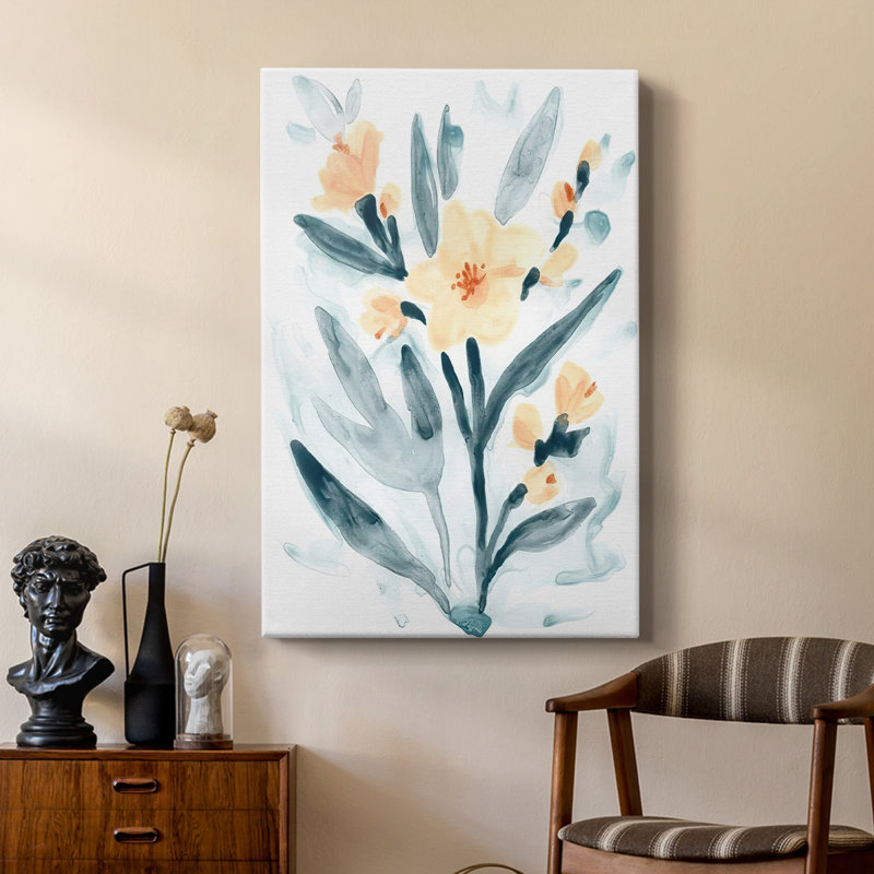 Indigo et rosé II - galerie Cavas sur mesure, H 36 po x l 24 po