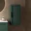 Armoire de rangement murale flottante murale avec porte et tablette, armoire de rangement contemporaine pour salle de bain