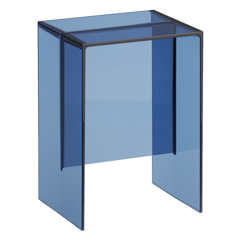 Kartell Glass End Table, Blue