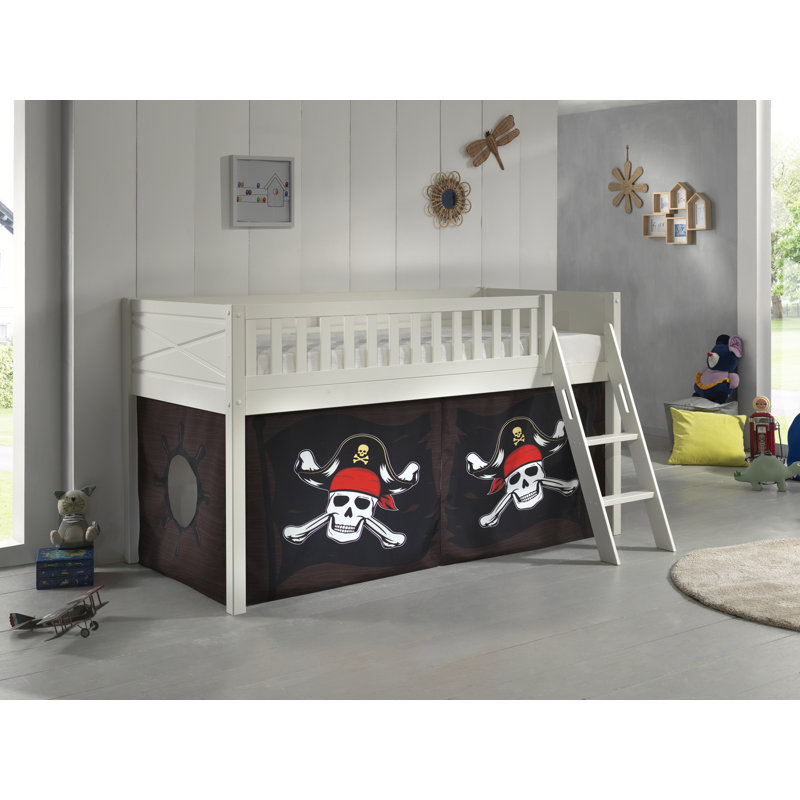 European Single (90 X 200 Cm) Mid Sleepers with Built-in Ladder Included