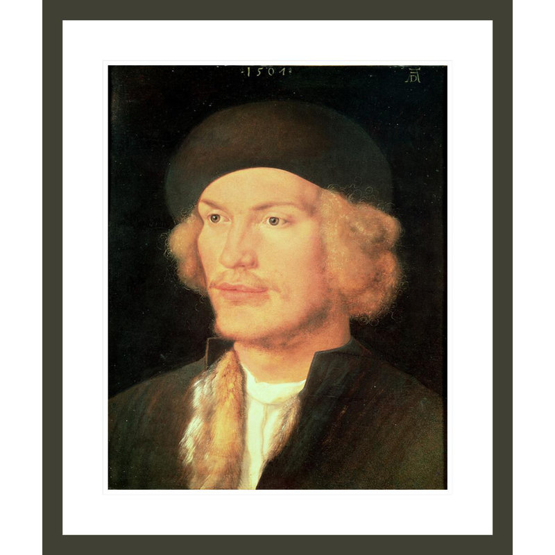 Young Man by Albrecht Dürer -Framed Giclee Print, 27.74" H x 23.5" W