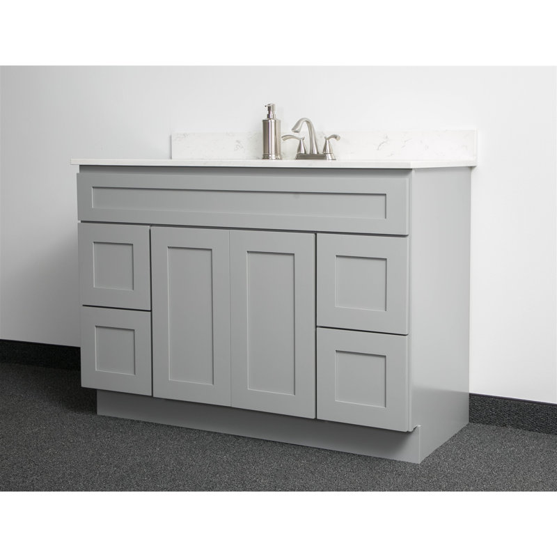 48'' Single Bathroom Vanity Base Only, Gray