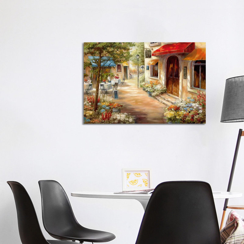 Café Afternoon III by Nan - Painting on Canvas, 101.6 cm H x 66.04 cm W x 1.91 cm D, Wrapped Canvas