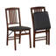 Ensemble de 2 chaises de cuisine rembourrées pliantes avec siège rembourré