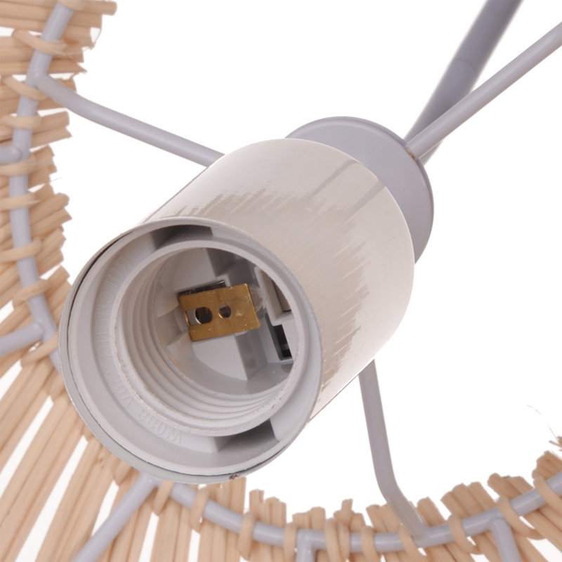 Luminaire suspendu moderne en rotin Boho