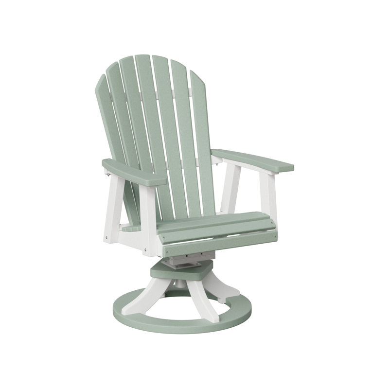 Chaise berçante berçante Berlin, Blanc / Écume de mer