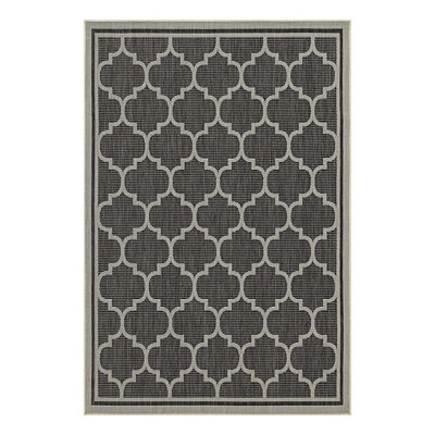 Trellis Patterned Indoor/Outdoor Area Rug