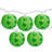 10-Count Green Shamrock St. Patrick's Day Paper Lantern Lights  Clear Bulbs