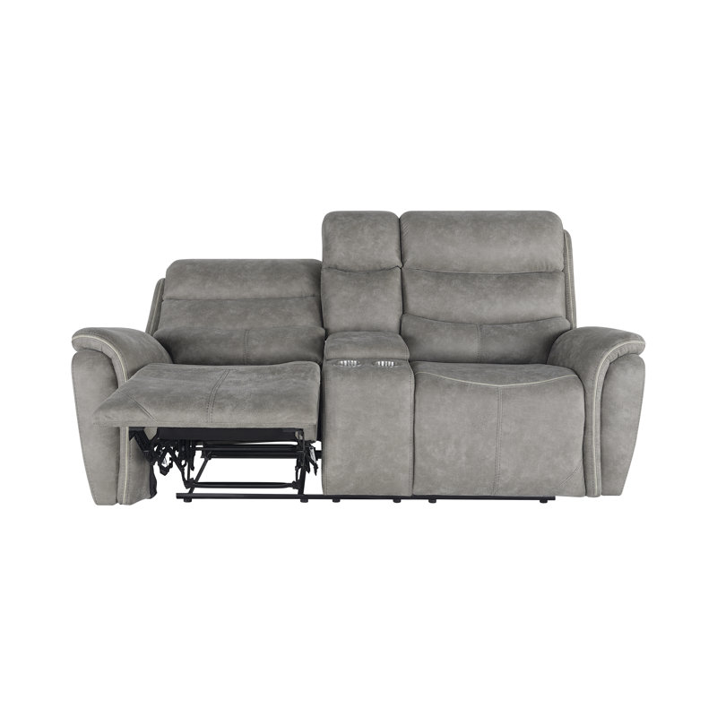 Causeuse inclinable rembourrée 79,5 po Rieka