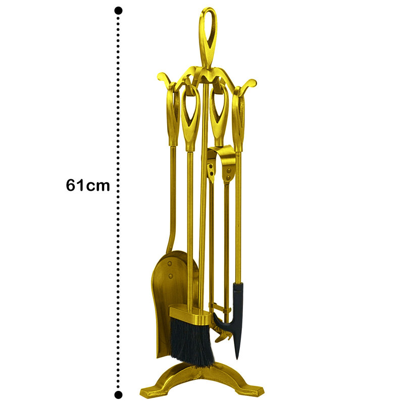Benzonia Iron Fireplace Tool Set