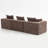 Oversized Modular Deep-Seat Sofa, 3-Piece All-Foam Sectional Couch In Soft Textured Fabric, Tool-Free Assembly, Apartment-Friendly Low Profile, 111" × 37" × 23.6"-205231445