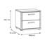 Bellevue 49.8 cm W Bedside Table