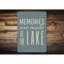 Plaque en aluminium Lake Memories-1612310634