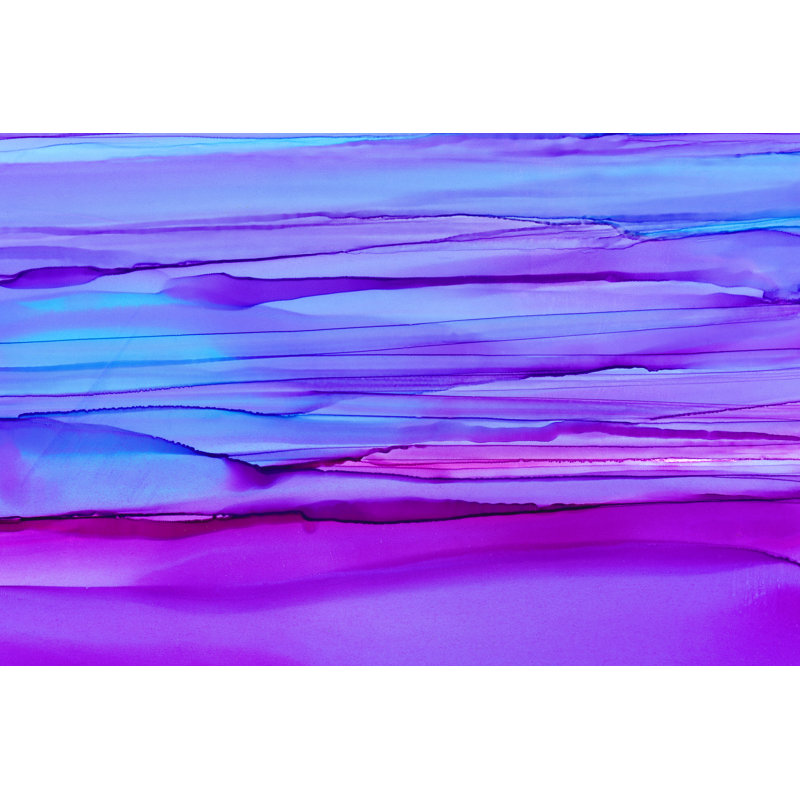 Purple - Wrapped Canvas Print, 20cm H x 30cm W x 3.8cm D