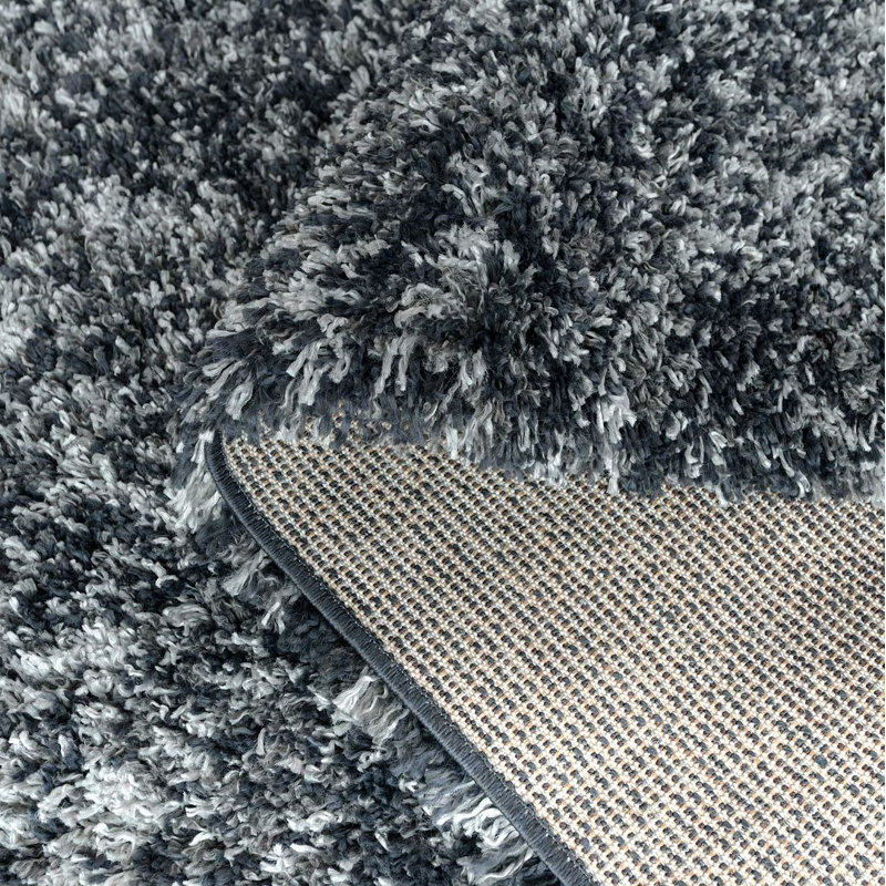 Geyer Shaggy Dark Grey Rug, Runner 60 x 240cm