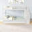 Twin Over Twin Bunk Beds With Twin Trundle And Stairway Storage Function In White Color