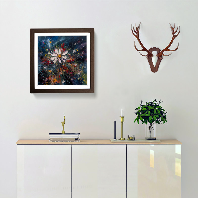 Cosmos Expressionism No.3 - Framed Print, Walnut