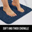 Tapis de bain 24 x 17 po, chenille épaisse et absorbante douce, tapis en microfibre à séchage rapide sur envers en caoutchouc, tapis lavables à la machine pour plancher de douche, tapis de bain pour salle de bain-727797218