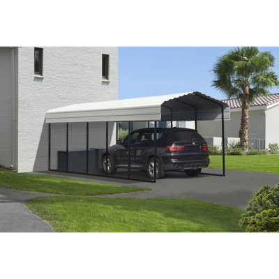 Abri de voiture en acier galvanisé 10 x 24 x 9