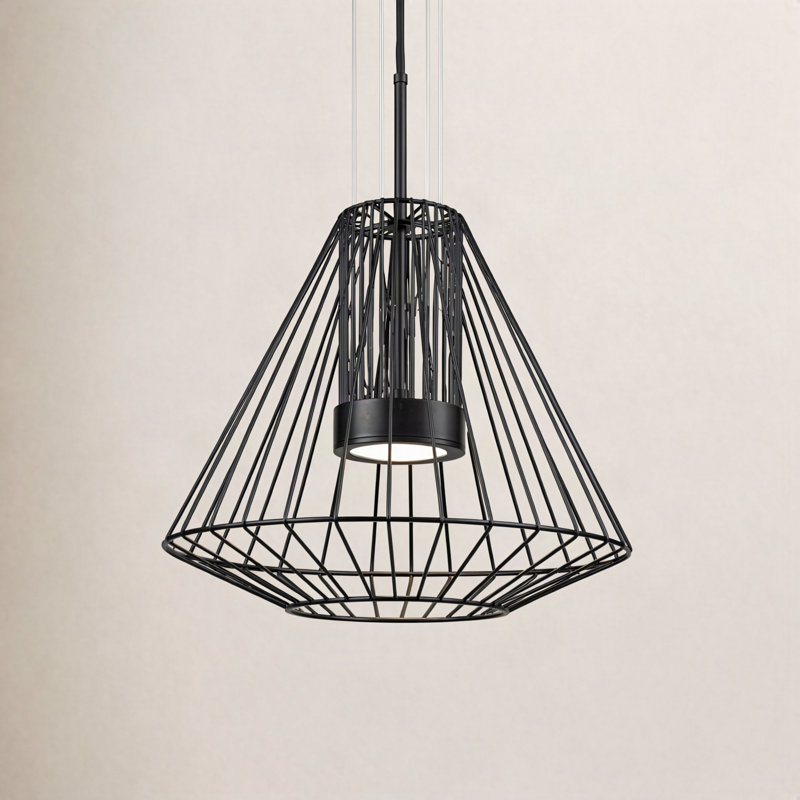 Arctic Dimmable LED Geometric Chandelier, 23" H x 20" W x 20" D
