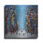 «Cityscape» par Ekaterina Ermilkina, art mural en métal de luxe, 24 po x 24 po