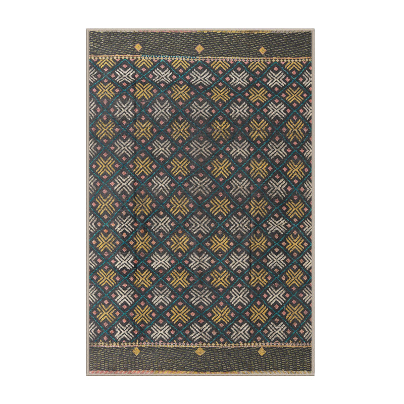 Abstract Indoor Rug, Runner 2' x 5'