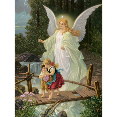 Trinx Anonymous Gallery Wrapped Canvas Art Titled: Guardian Angel