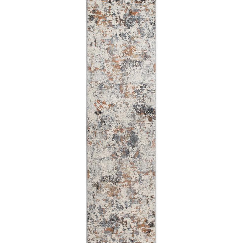 COUTURE 52023-6616 IVOIRE / CUIVRE, Tapis de couloir 2 pi 2 po x 7 pi 7 po