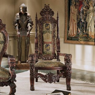 Late 19th Century European Throne King and Queen Chairs- Set of 2