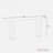Modern Console Table With Geometric Shape Structure And Wood Grain-537937162