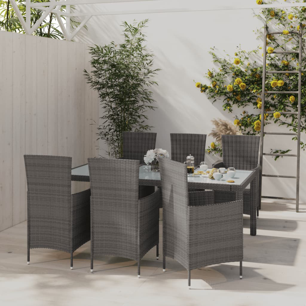 Gartenmöbel Sollis 7-tlg. Poly Rattan Sitzgruppe Gartengarnitur