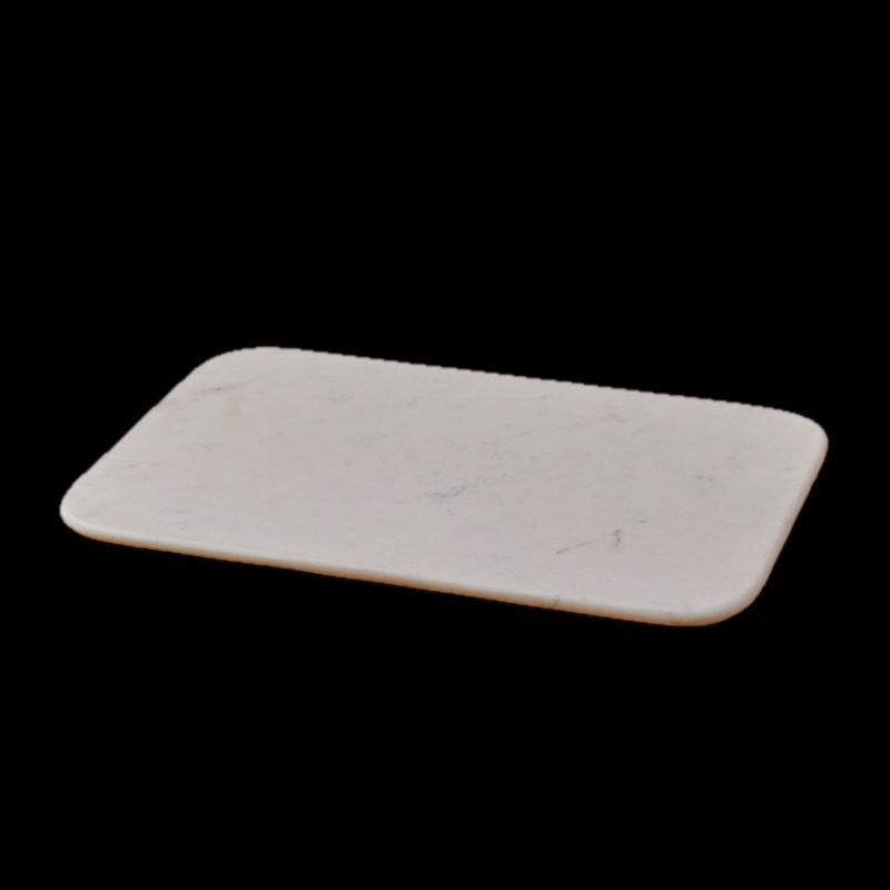 Plaque de pâtisserie en marbre blanc, 0.5" H x 16" W x 23.8" D