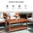 Patio 2-Tier Poplar Wood Coffee Table