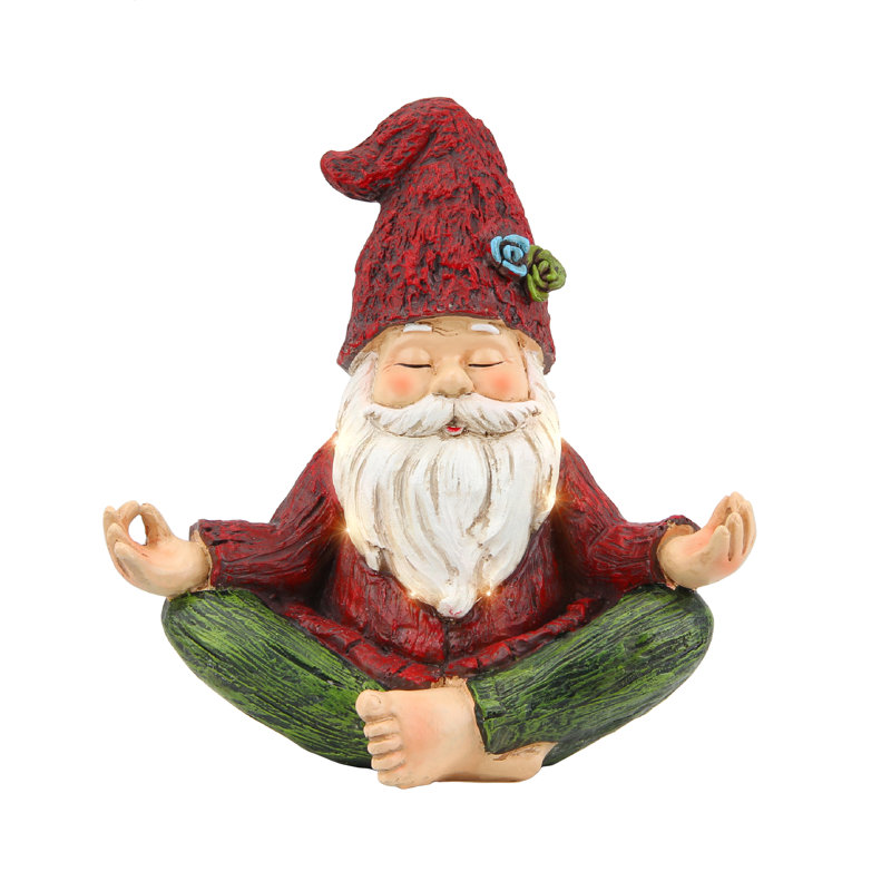Zen Yoga Gnome - Rouge classique / vert